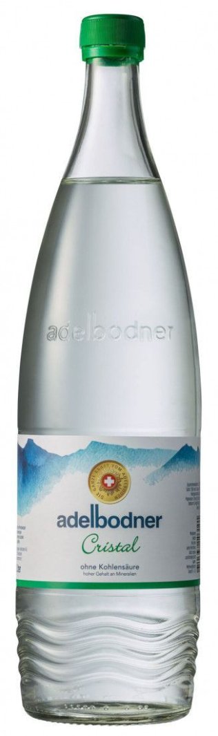 Adelbodner Cristal ohne CO2 Glas 100cl  Har. 12