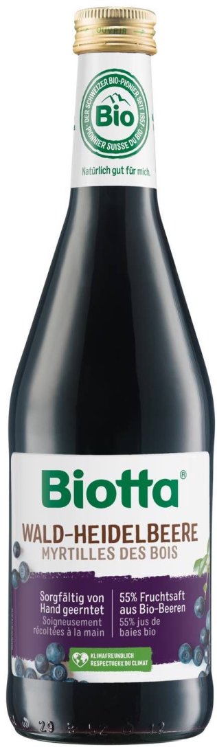 Biotta Wald-Heidelbeere 50cl  Kar. 6