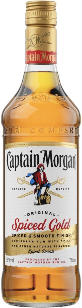 Captain Morgan Jamaica Rum Original Spiced Gold 70cl Kar. 6