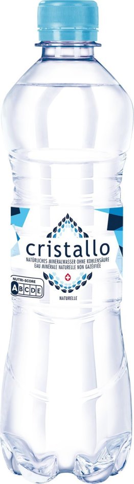 Cristallo blau ohne CO2 PET 50cl Tray 12